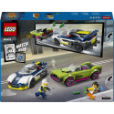 LEGO City Politseiauto ja muskelauto tagaajamine