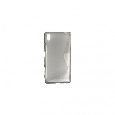 Kaitseümbris Sony Xperia Z5 Premium, kummist, S-disain, tume läbipaistev