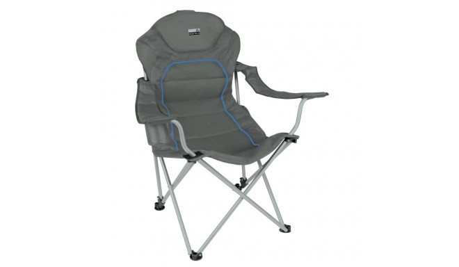 Camp chair Alicante, folding, darkgrey/blue