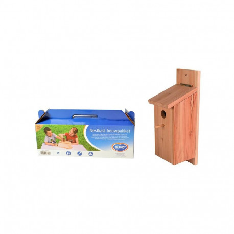 Nest box great tit kit in box 12,5x14,5x36 cm
