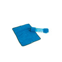 Dog bath towel microfiber 100x70cm blue