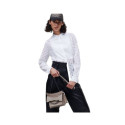 Karl Lagerfeld KL Monogram Lace Bib Shirt W 220W1600 (M)