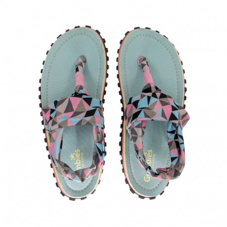 Gumbies Slingback Flip-Flops W G-SB-WN-GEOM (37)