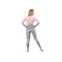 Spokey naiste termopesu komplekt Flora Set Lady Termo ML VT W 6114300000, roosa/hall (M/L)