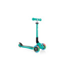 3-wheel scooter Globber Foldable Lights Emerald Green Jr 437-107