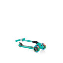 3-wheel scooter Globber Foldable Lights Emerald Green Jr 437-107