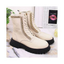 Leather ankle boots with a chain insulated Artiker W HBH40 (37)