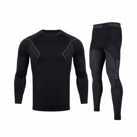 Alpinus Active Base Layer Set thermoactive underwear black and gray M GT43257 (L)
