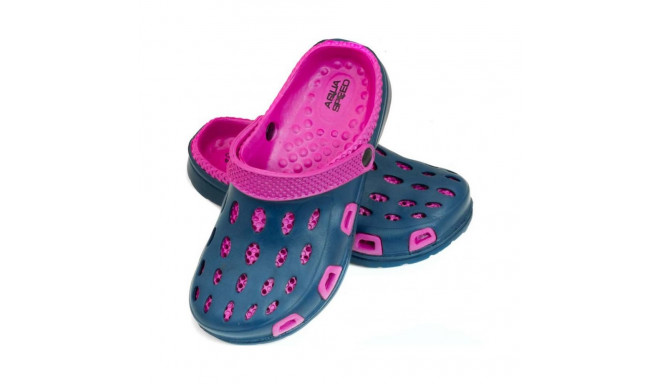 Aqua-speed Silvi slippers col 49 pink navy blue (31)