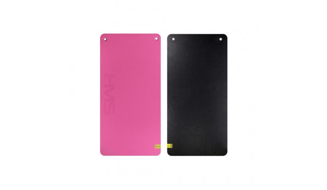 HMS Premium MFK02 Pink-Black Club Fitness Mat with Holes