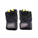 Black / Yellow HMS RST01 rS gym gloves