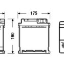 Exide EFB 80Ah 720A 315x175x190-+