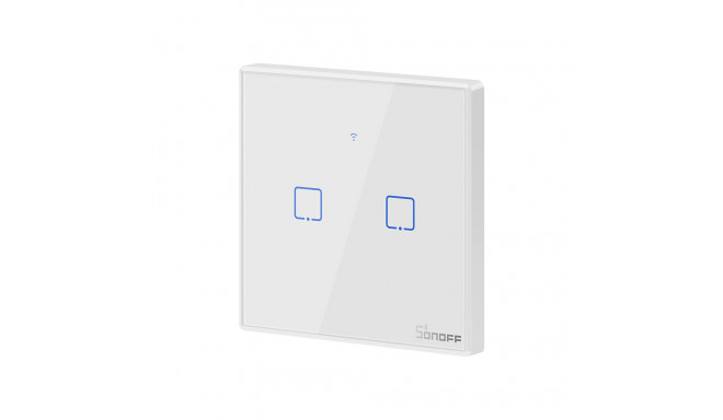 Smart Switch WiFi + RF 433 Sonoff T2 EU TX (2-kanālu)