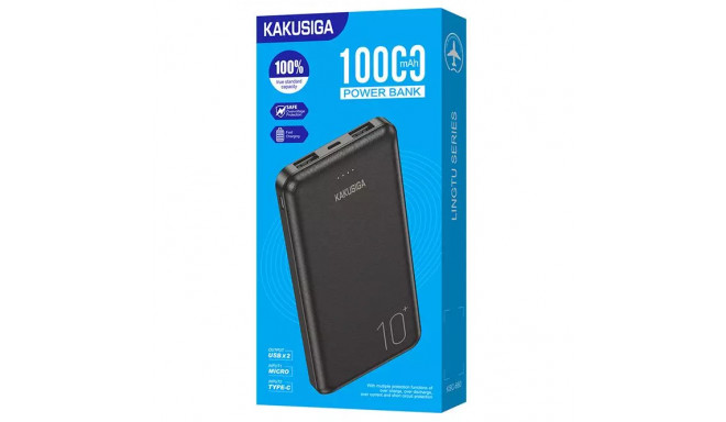KAKUSIGA KSC-660 power bank 10000mAh | 2 x USB melns