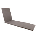 Deck chair pad SIMPLE BROWN 55x195xH3cm