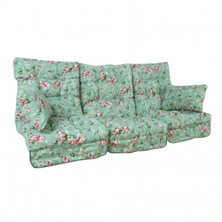 Cushions for swings ROMA 108x56x10cm, 3pcs, roses