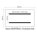 Kiigekatus MONTREAL 3 160x246cm, 100% polüester, kangas 765