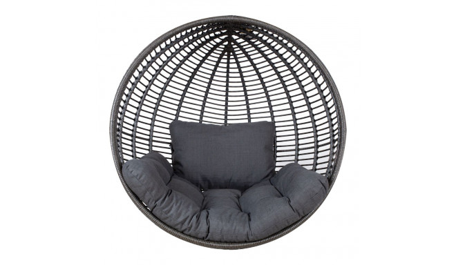 Ripptooli padi CLOBE tumehall, iste 64x106cm, seljapadi 64x42cm, 100% polüester