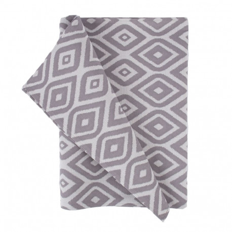 Tablecloth HOLLY OUTDOOR 43x116cm, grey rhombus