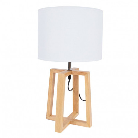 Table lamp WOODEN H44,5cm, white