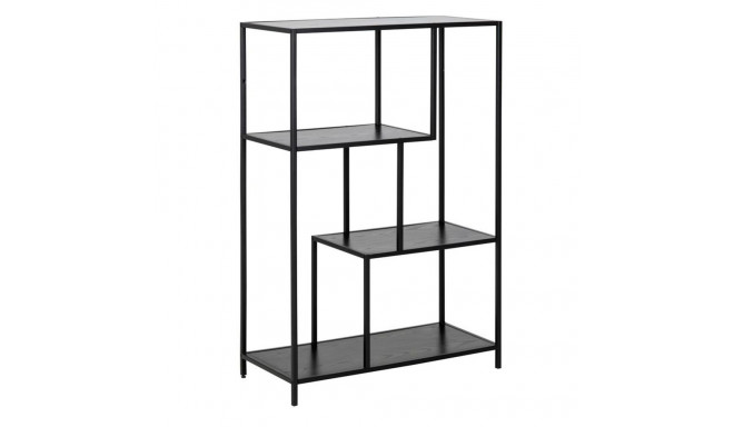 Bookcase SEAFORD 77x35xH114cm, black