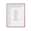 Photo frame DECOR, 20x25cm, white/wood