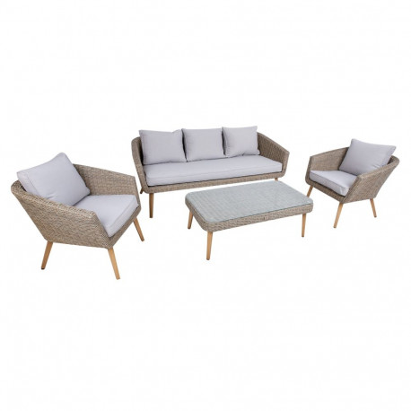 Garden furniture set NORWAY coffee table, sofa, 2 chairs