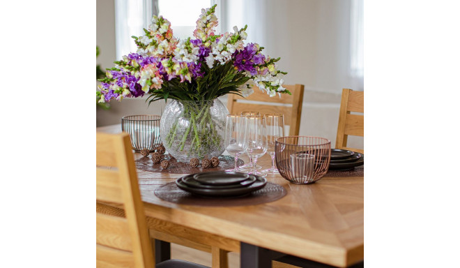 Vase CRACK BOWL, D24xH21cm, cracked glass