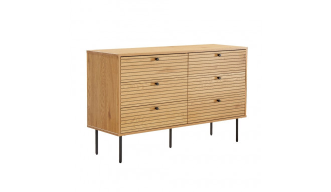 Kummut LINE 120x40xH75cm, tammedekooriga melamiin