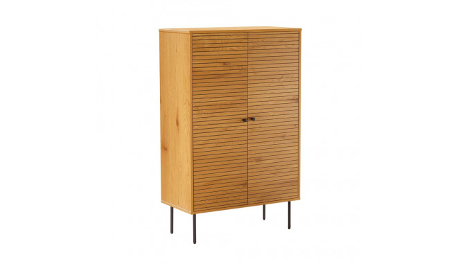 Cabinet LINE 80x40xH130cm, melamine with oak bark