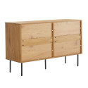 Kummut LINE 120x40xH75cm, tammedekooriga melamiin