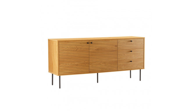 Kummut LINE 150x40xH74cm, tammedekooriga melamiin