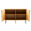 Sideboard LINE 110x40xH74cm, melamine with oak bark