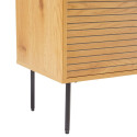 Sideboard LINE 110x40xH74cm, melamine with oak bark