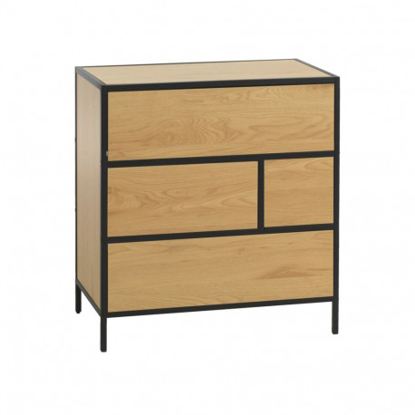 Kumode HEDVIG 70x40xH74,5cm, osis/melns