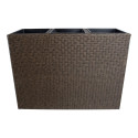 Lillekast WICKER 110x39xH88cm, tumepruun