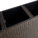 Lillekast WICKER 110x39xH88cm, tumepruun