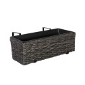 Puíu kaste balkonam WICKER 60x19xH18cm, pelçka