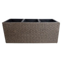 Lillekast WICKER 110x39xH45cm, tumepruun