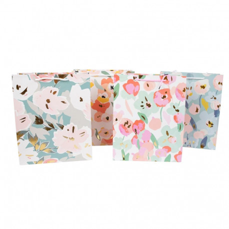 Gift bag FLOWER, 26x32x12cm, mix