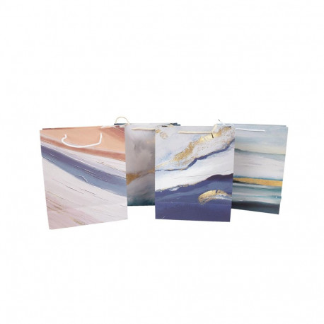 Gift bag MARMOR, 18x23x10cm, mix