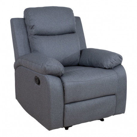 Tugitool REX manuaalne recliner 80x81xH103cm, tumehall