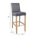 Bar chair BOSTON grey