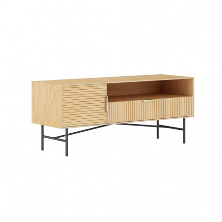TV table BASSEL 120x40xH50cm, 3D melamine