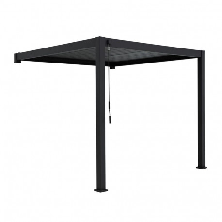 Varikatus MIRADOR-111 3x4m seinale paigaldatav, tumehall