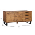 Side board ROTTERDAM 175x45xH73cm, oak