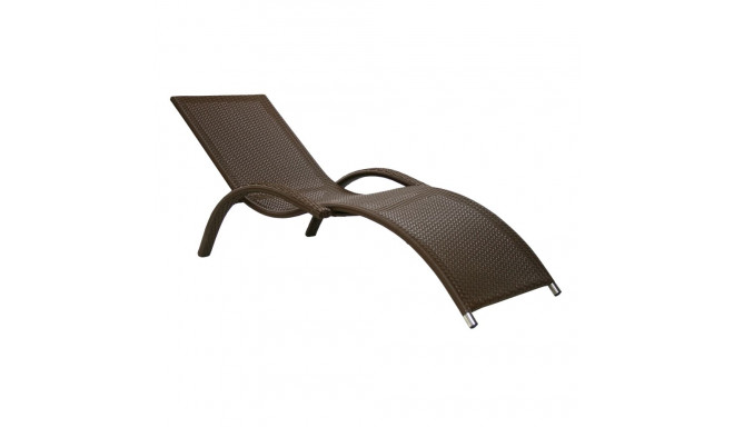 Deck chair MERIDIAN coffee brown