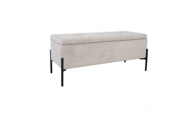 Bench RORI with storage box, beige