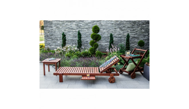 Lamamistool MALAY 196x61xH80cm, meranti