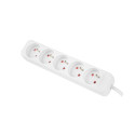 POWER STRIP LANBERG 1.5M 5X FRENCH OUTLETS QUALITY-GRADE COPPER CABLE WHITE